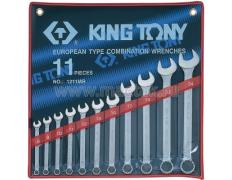 Набор комбинированных ключей, 8-24 мм, 11 предметов KING TONY 1211MR