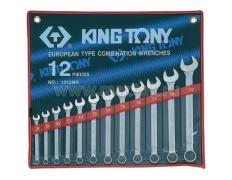 Набор комбинированных ключей, 8-22 мм, 12 предметов KING TONY 1212MR