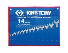Набор комбинированных ключей, 8-24 мм, 14 предметов KING TONY 1215MRN01