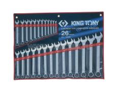 Набор комбинированных ключей, 6-32 мм, 26 предметов KING TONY 1226MR