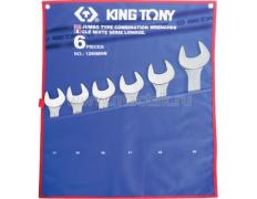 Набор комбинированных ключей, 34-50 мм, 6 предметов KING TONY 1296MRN