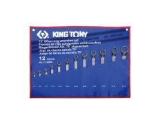 Набор накидных ключей, 6-32 мм, чехол из теторона, 12 предметов KING TONY 1712MRN