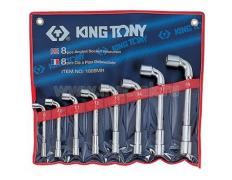 Набор торцевых L-образных ключей, 8-19 мм, 8 предметов KING TONY 1808MR
