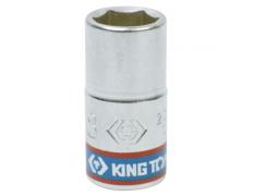 Головка торцевая стандартная шестигранная 1/4", 8 мм KING TONY 233508M