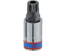 Насадка (бита) торцевая 1/2", SPLINE, M16, L = 66 мм, с отверстием KING TONY 402B16