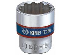 Головка торцевая стандартная двенадцатигранная 3/8", 17 мм KING TONY 333017M