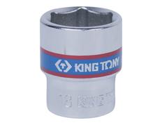 Головка торцевая стандартная шестигранная 3/8", 18 мм KING TONY 333518M