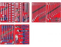 Набор инструментов "СТАРТ" для тележки, 161 предмет МАСТАК 5-00161, 7 ложементов