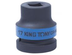 Головка торцевая ударная четырехгранная 1", 17 мм, футорочная KING TONY 851417M