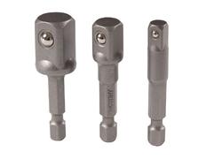 Набор адаптеров для торцевых головок, 1/4">1/4", 3/8", 1/2", 3 предмета KING TONY 9103PR