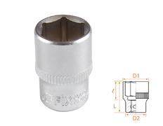 Головка торцевая стандартная шестигранная 1/4", 12 мм AFFIX AF00020012