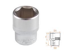 Головка торцевая стандартная шестигранная 1/4", 14 мм AFFIX AF00020014