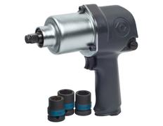 Пневмогайковёрт ударный 1/2", 678 Нм, KING TONY P33411-040B в комплекте 3 торцевые головки