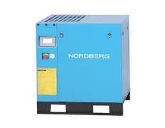 Компрессор винтовой, 7,5 кВт, 10 бар, 900 л/мин, IP55, без ресивера NORDBERG NCC10